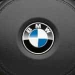 BMW logo on 2019 5 series steering wheel