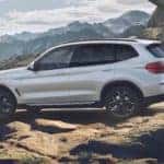 White 2020 BMW X3 xDrive Parked