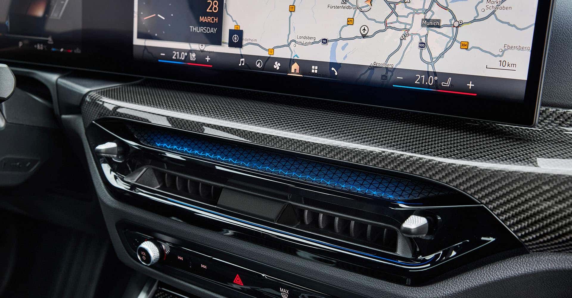 2025 BMW Model 3 close up of screen