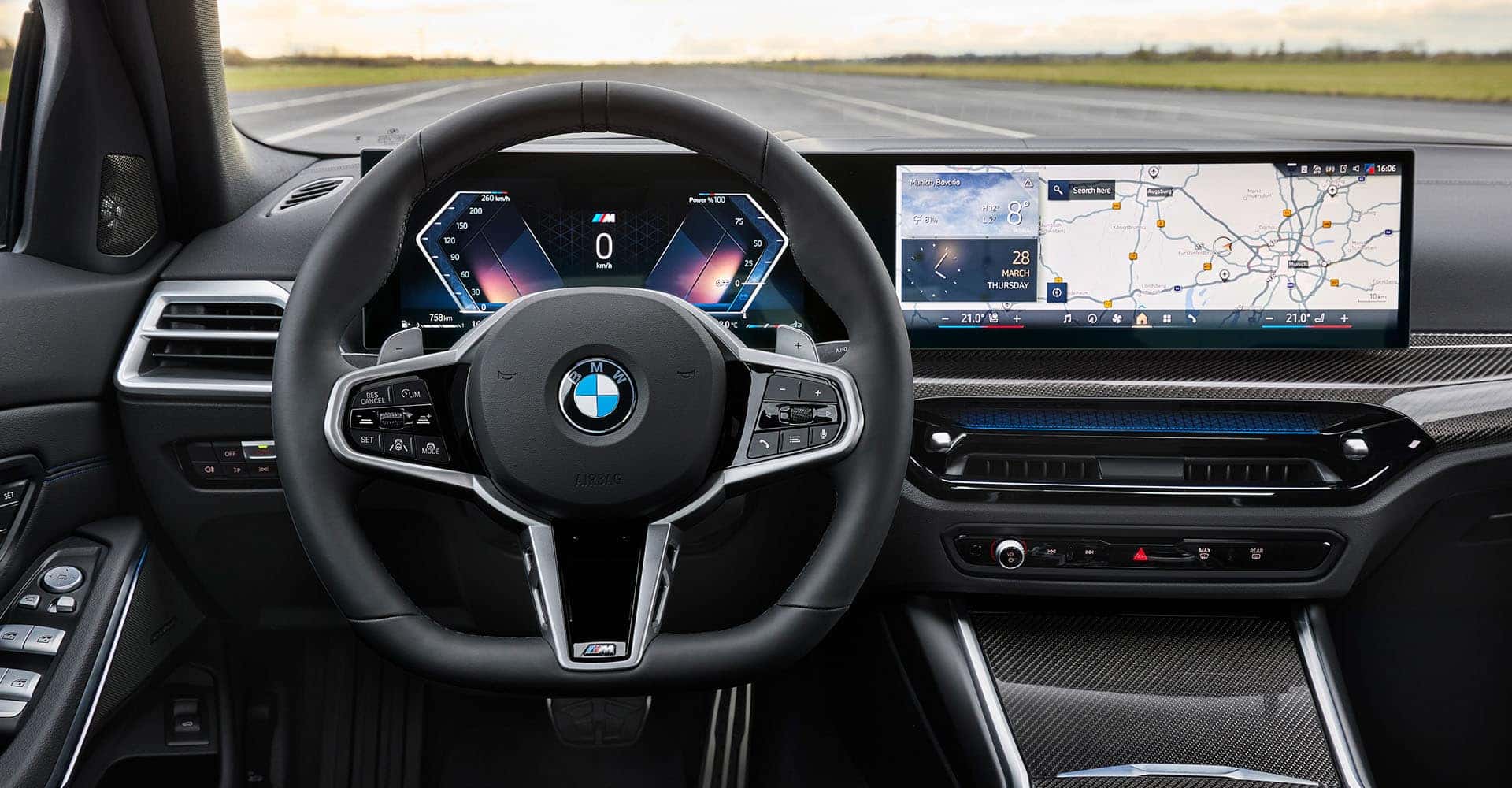 2025 BMW Model 3 view of front dash