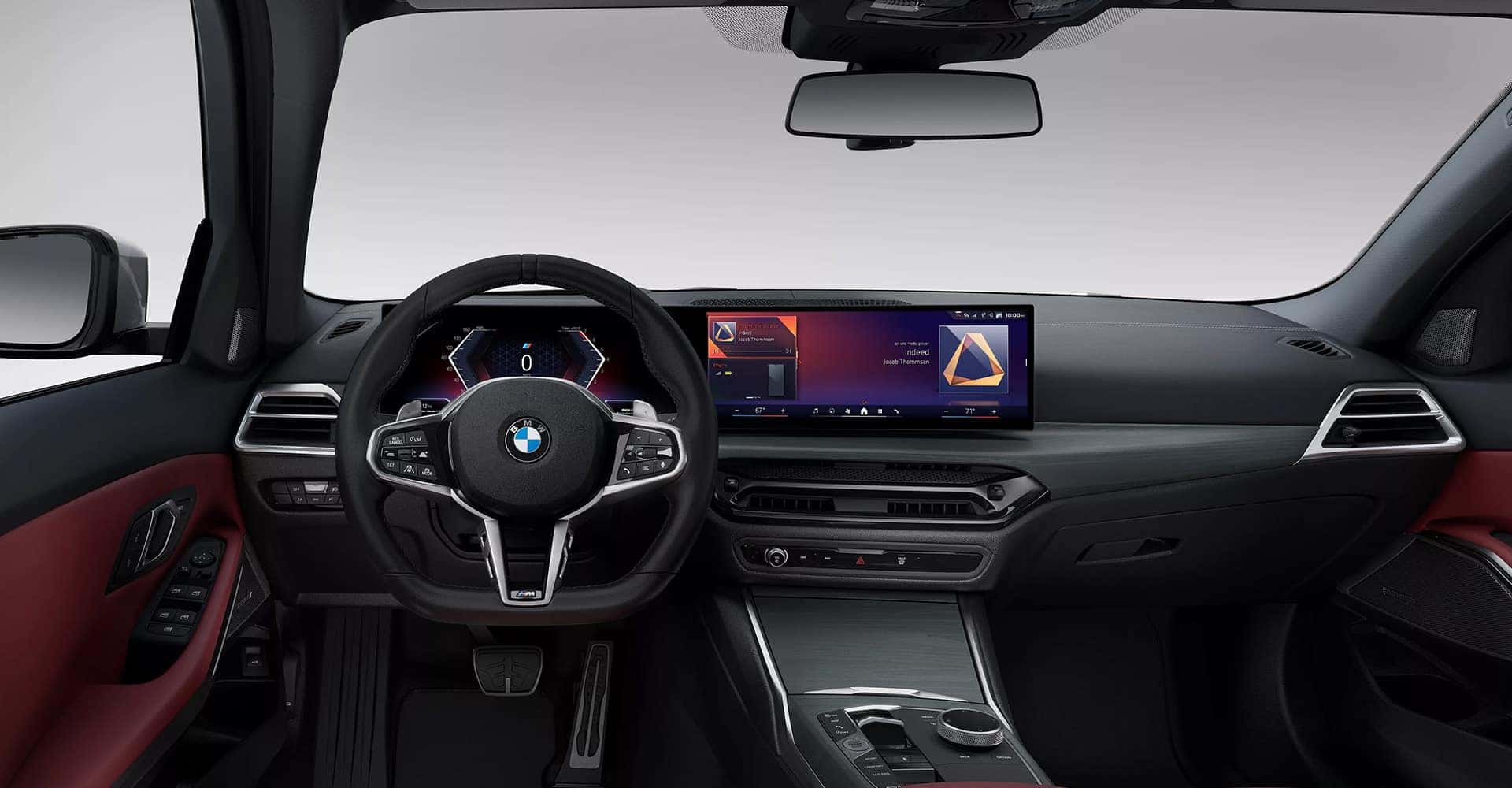 2025 BMW Model 3 view of front seat area