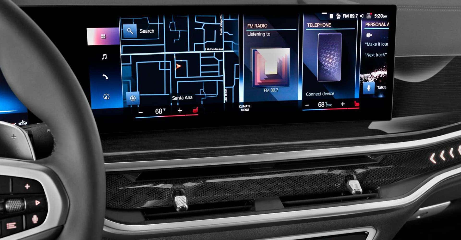 2025 BMW X6 close up of car screen