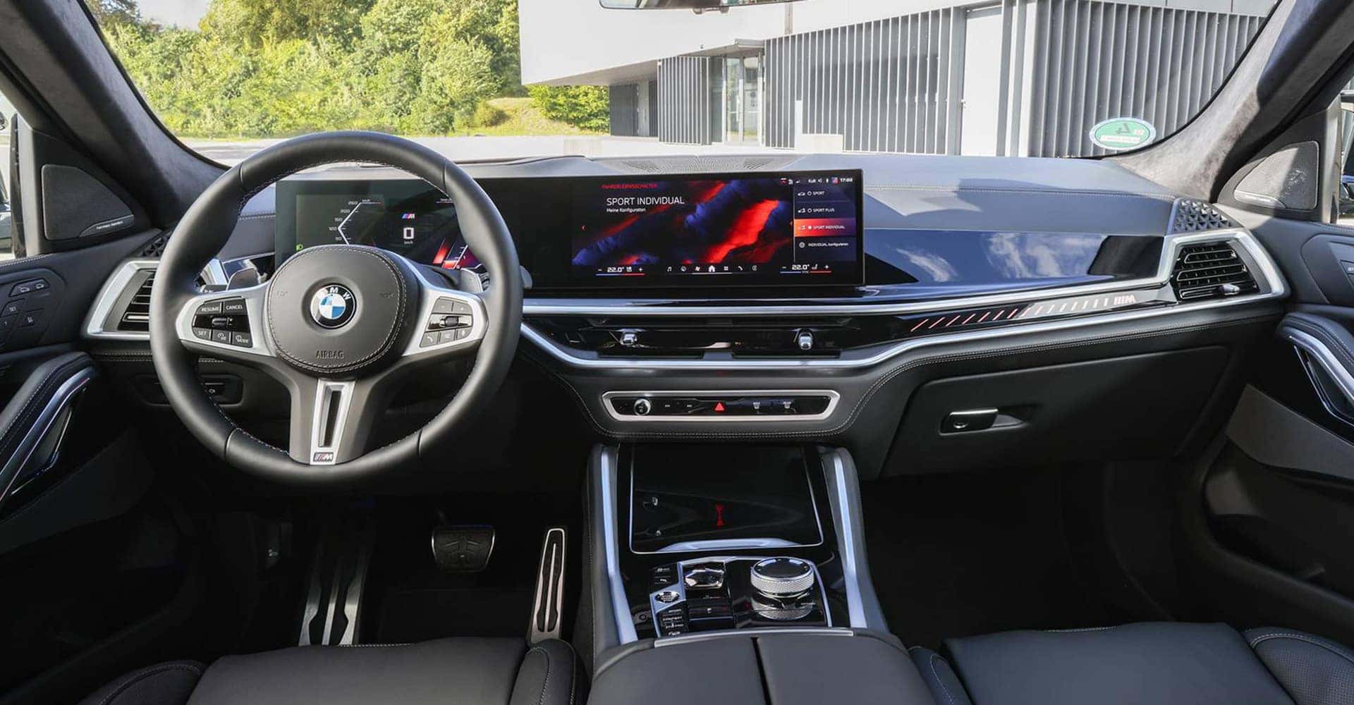 2025 BMW X6 view of front seating area