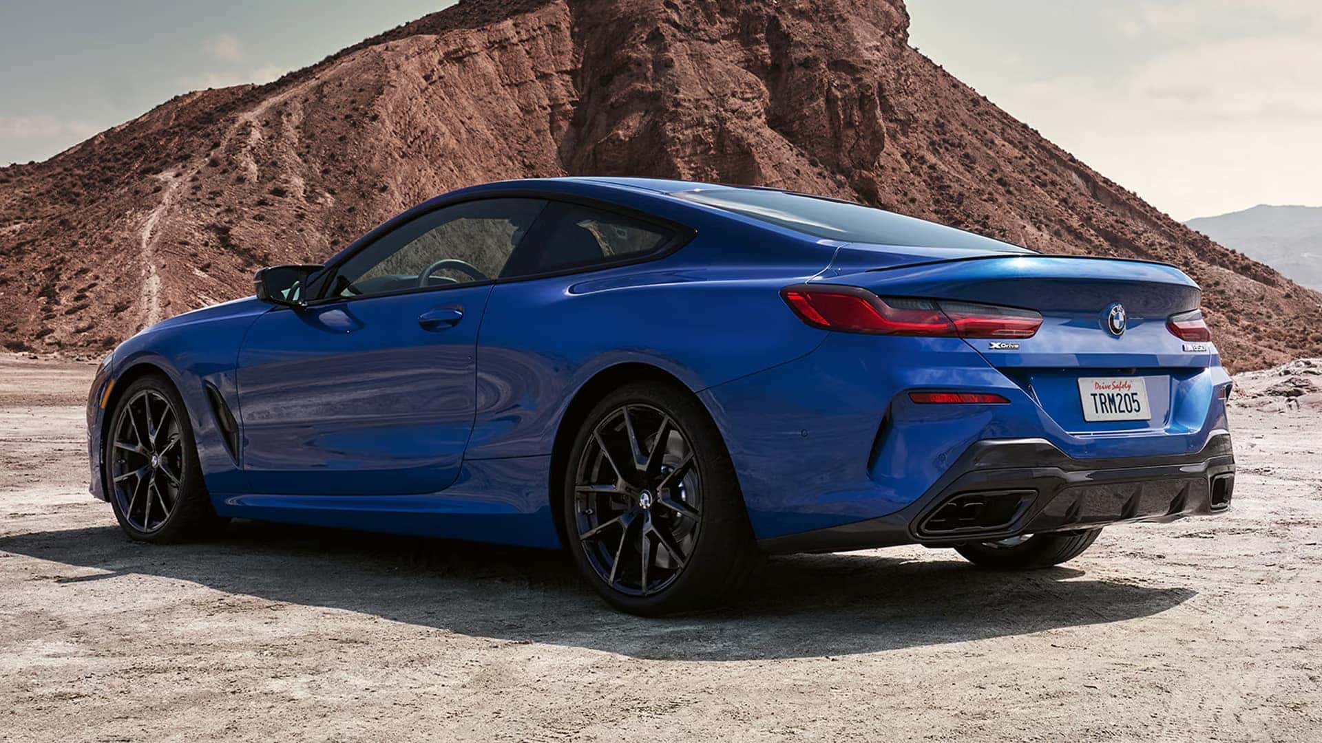 Back Side View of 2025 BMW 8 Series Coupe