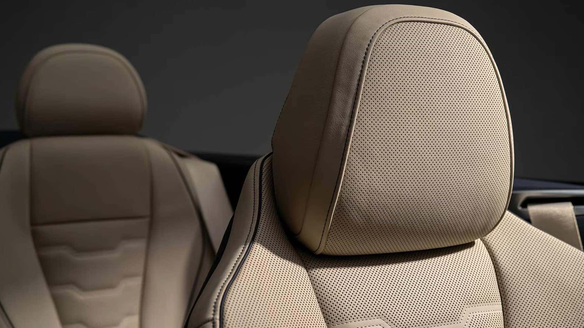 Close Up of Headrest on 2025 BMW 8 Series Convertible