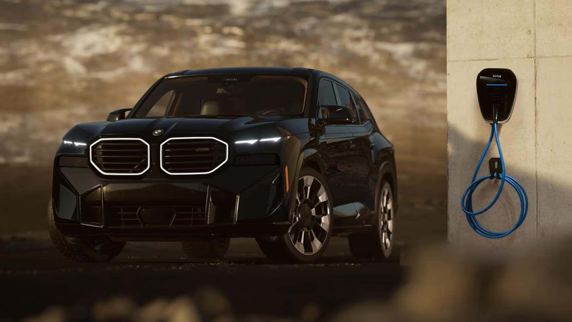 2025 BMW XM with View of Home Charging Station