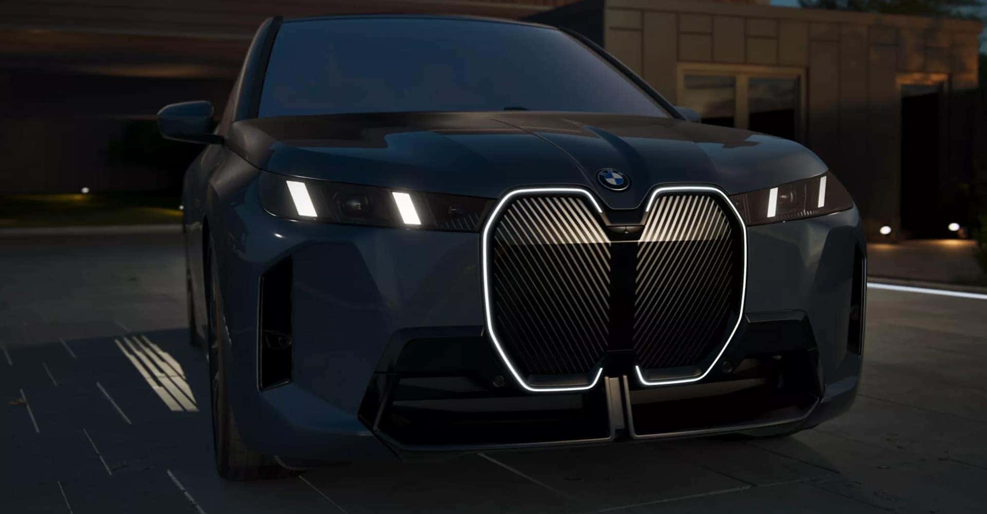 22025 BMW iX lit up front