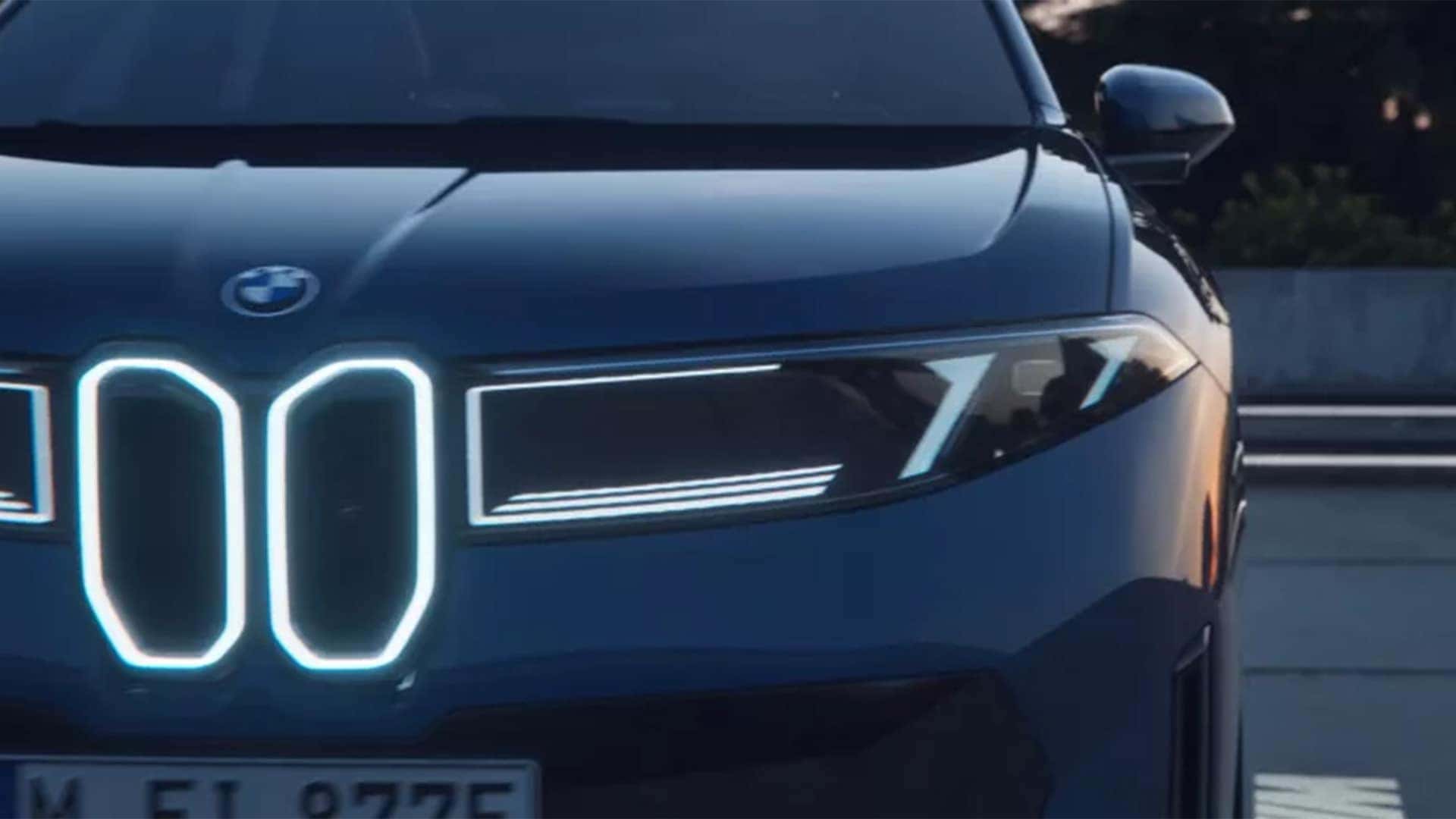 Close up of headlights on 2026 BMW iX3