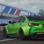 2026 BMW M3 near a racetrack