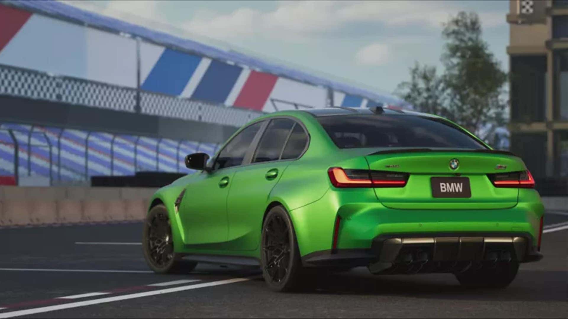 2026 BMW M3 near a racetrack