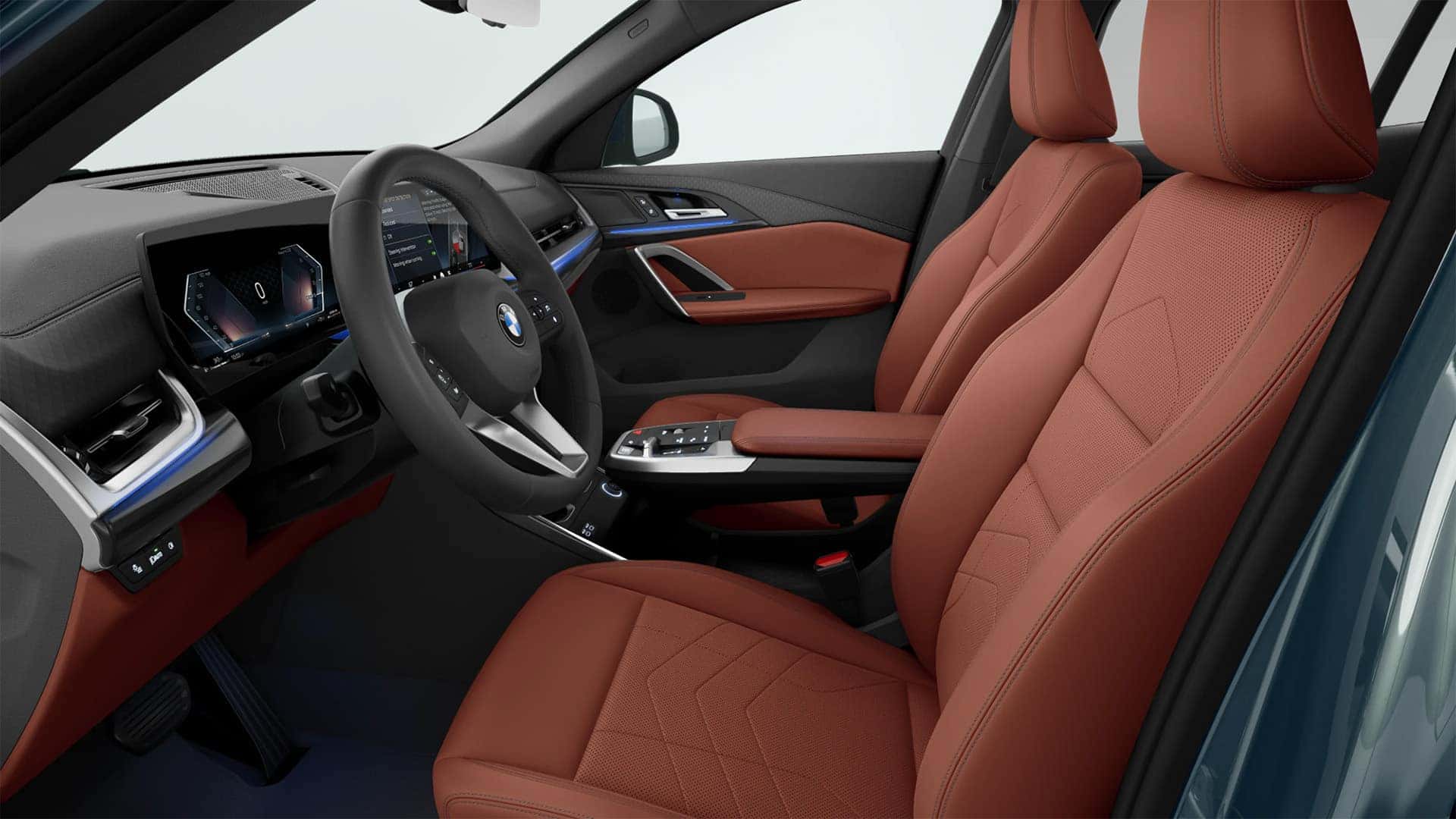 Orange interior of 2026 BMW X2