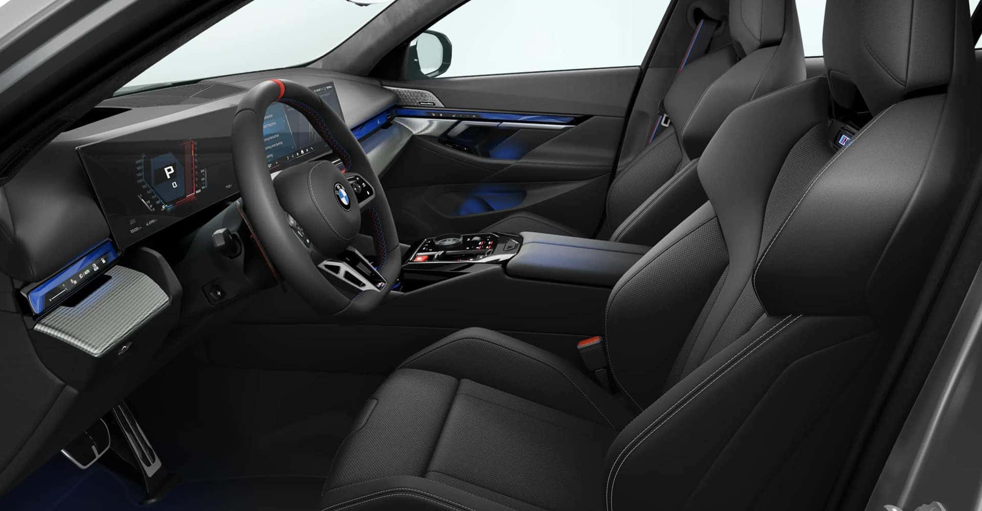 2027 BMW M5 side view of interior