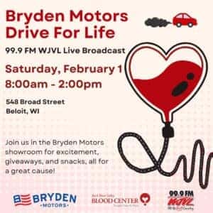 2025 Bryden Motors Drive for life blood drive