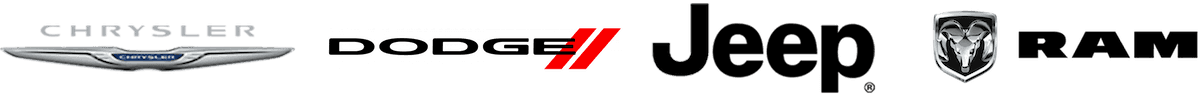 Chrysler, Dodge, Jeep, and Ram logos