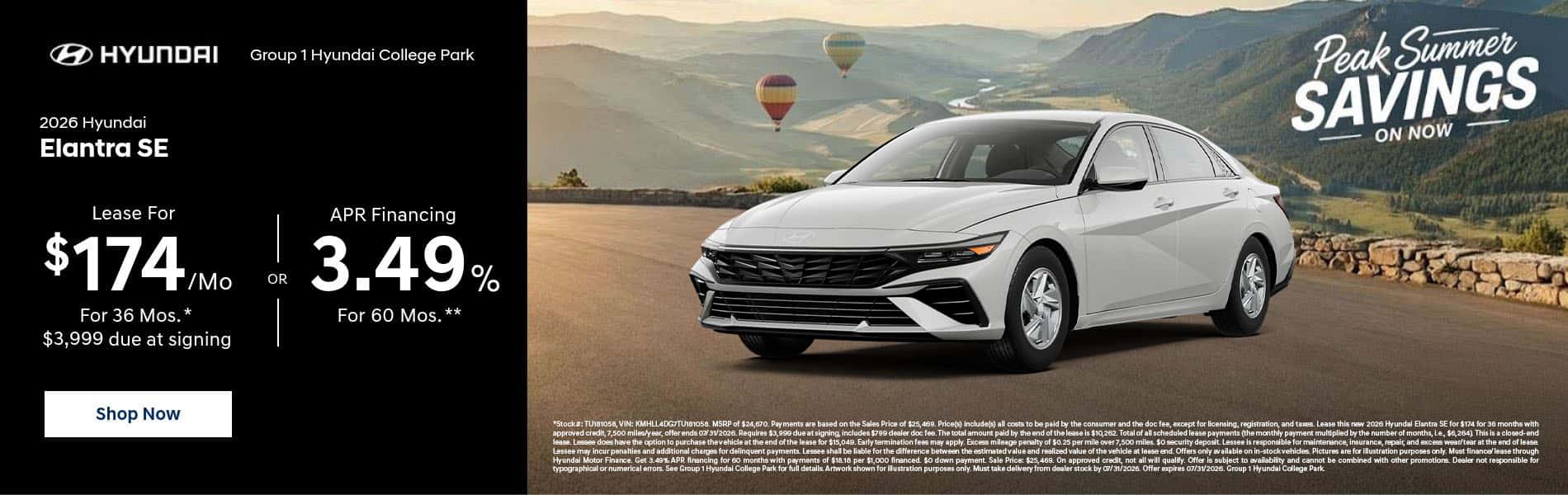 Elantra SE