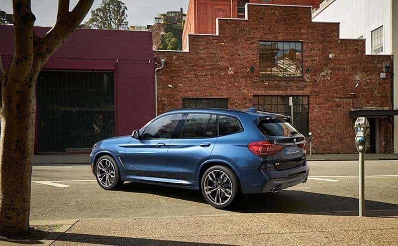 2019 BMW X3 blue exterior