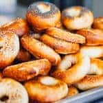 Freshly baked bagels
