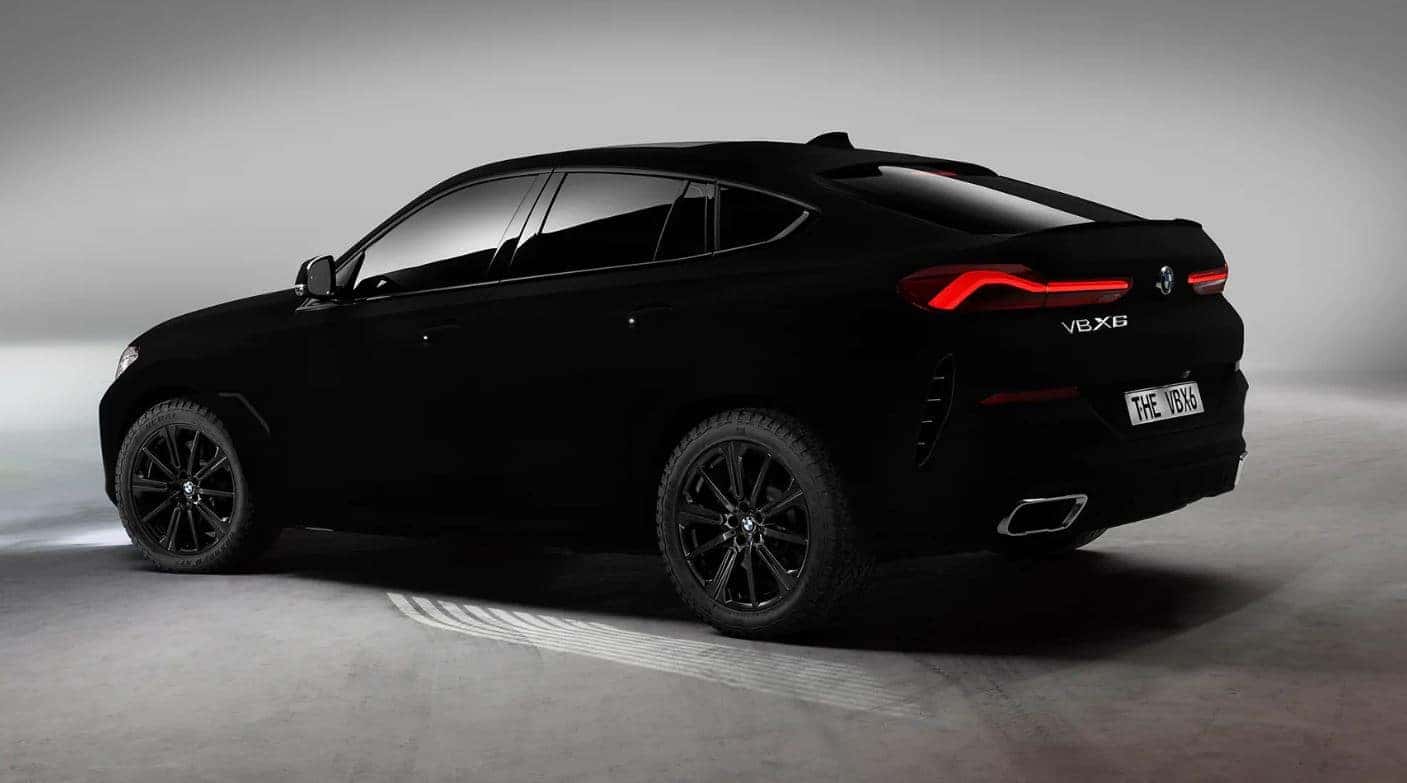 BMW X6 in Vantablack Material AKA 