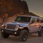 2021 Jeep Wrangler 4xe driving in the desert
