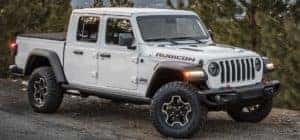 White 2023 Jeep Gladiator parked
