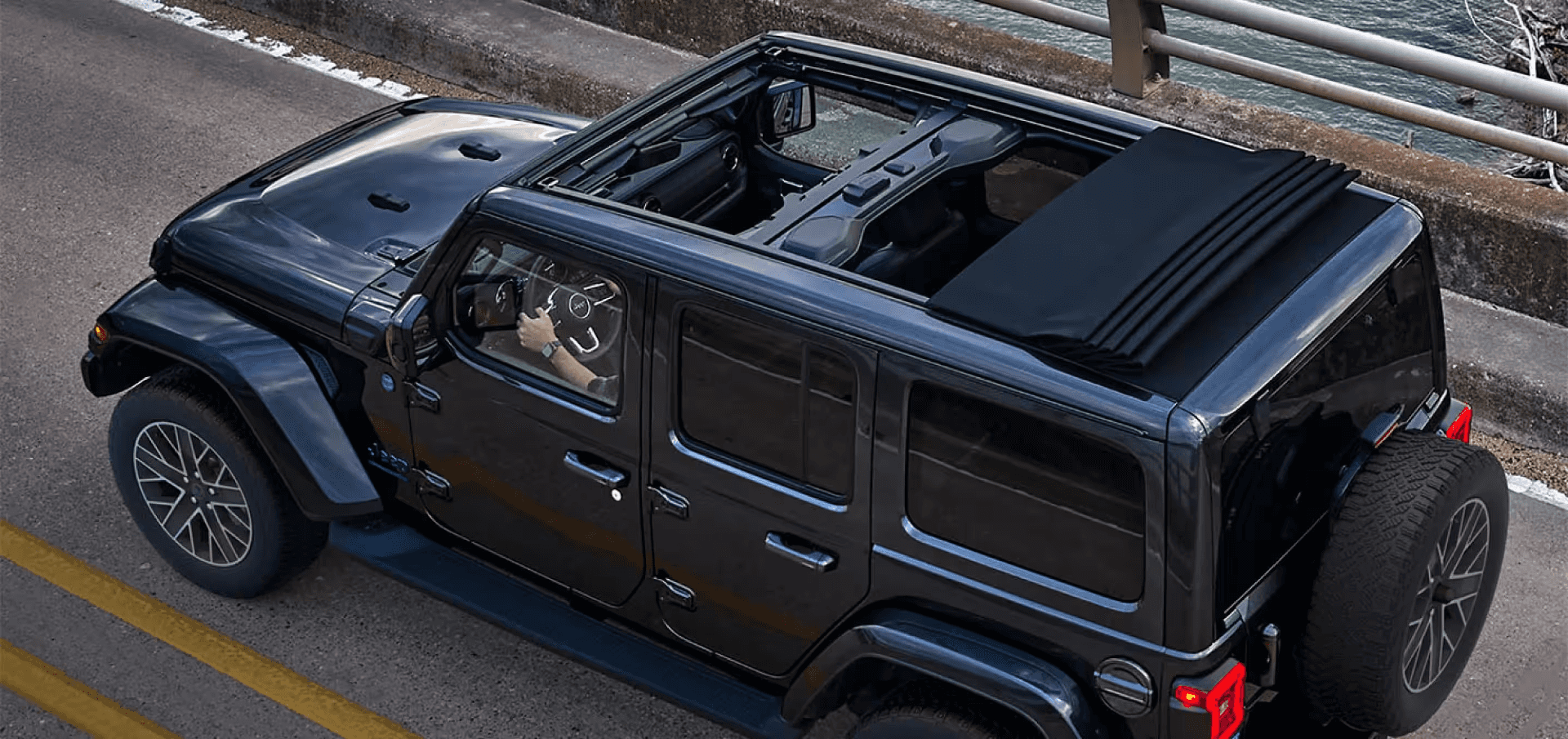 Top view of a 2024 Jeep Wrangler