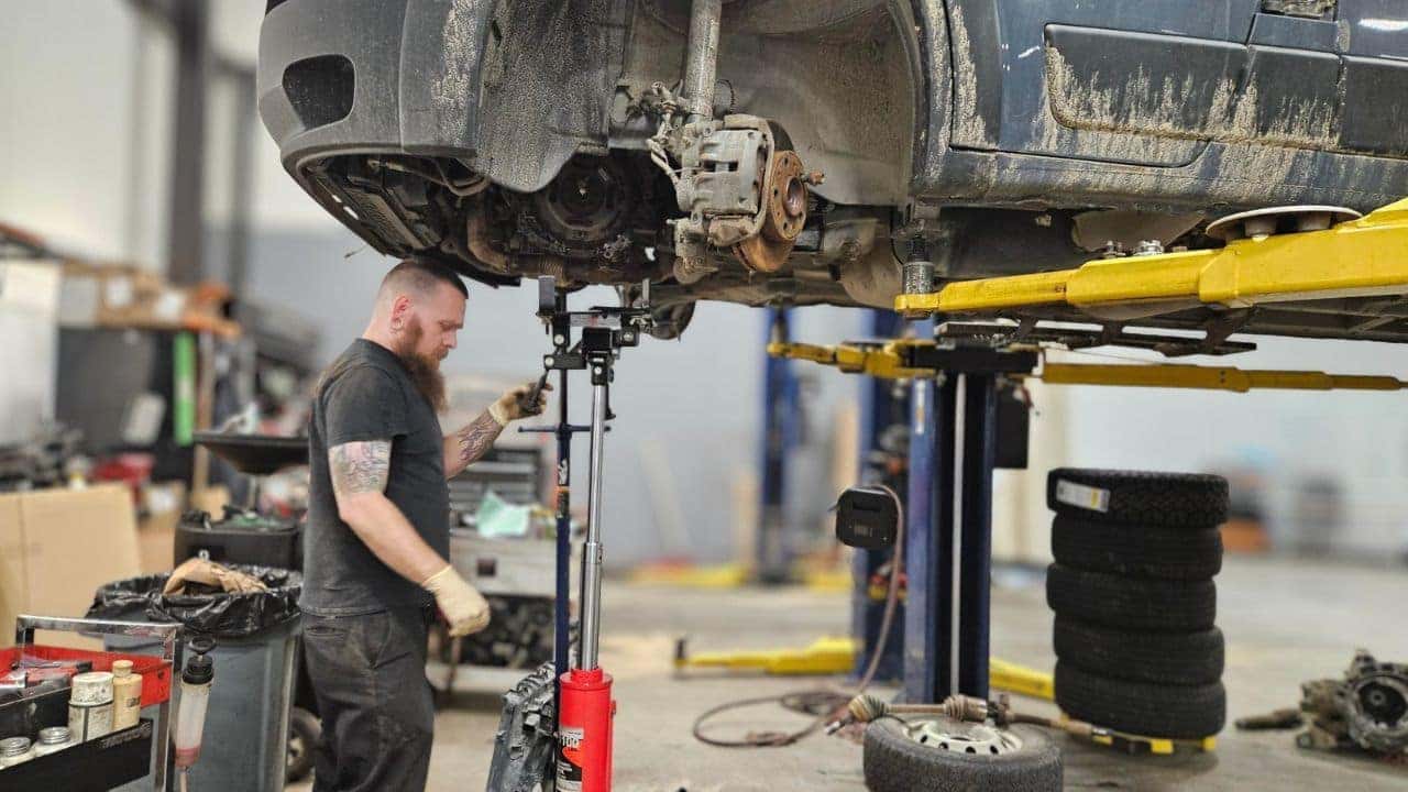 Fleet Service Repair at Contemporary Automotive in Milford RAM ProMaster Engine Being Serviced