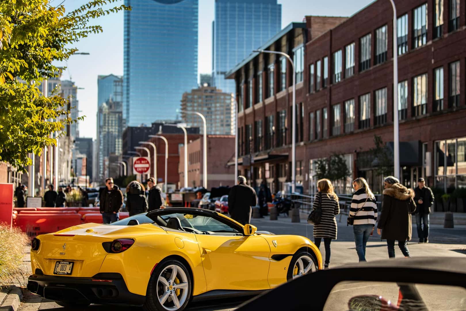 Street Motor Club Show at Fulton Market Continental Ferrari