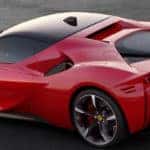 Ferrari SF90 Stradale on the track