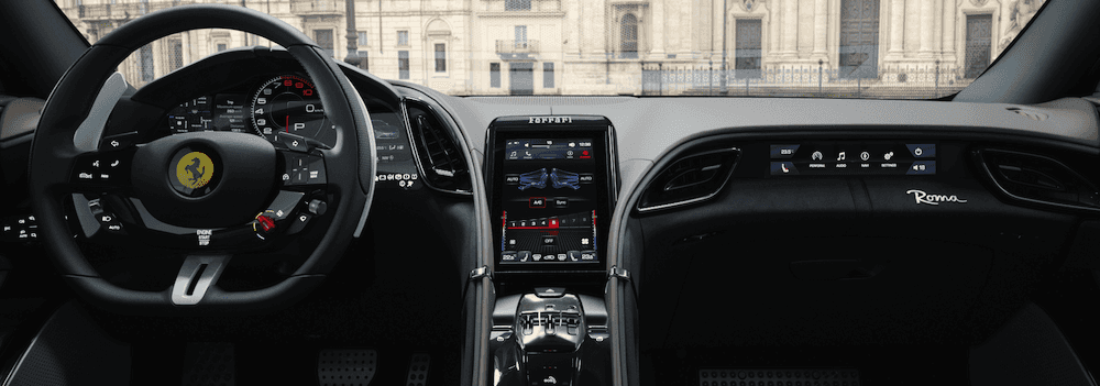 Ferrari Roma Interior Colors And Tech Continental Autosports Ferrari