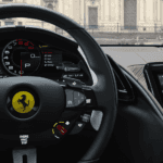 Ferrari Roma instrument panel and center touchscreen