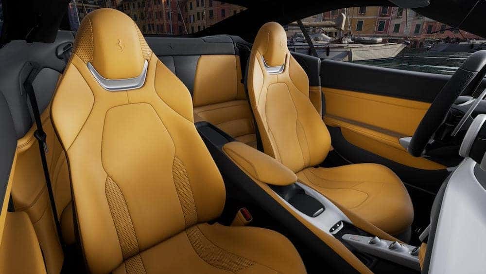 Ferrari Portofino M interior in Beige Tradizione