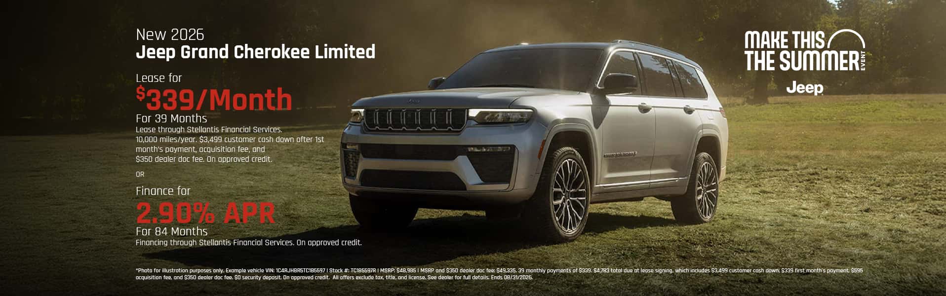 New 2026 Jeep Grand Cherokee Limited