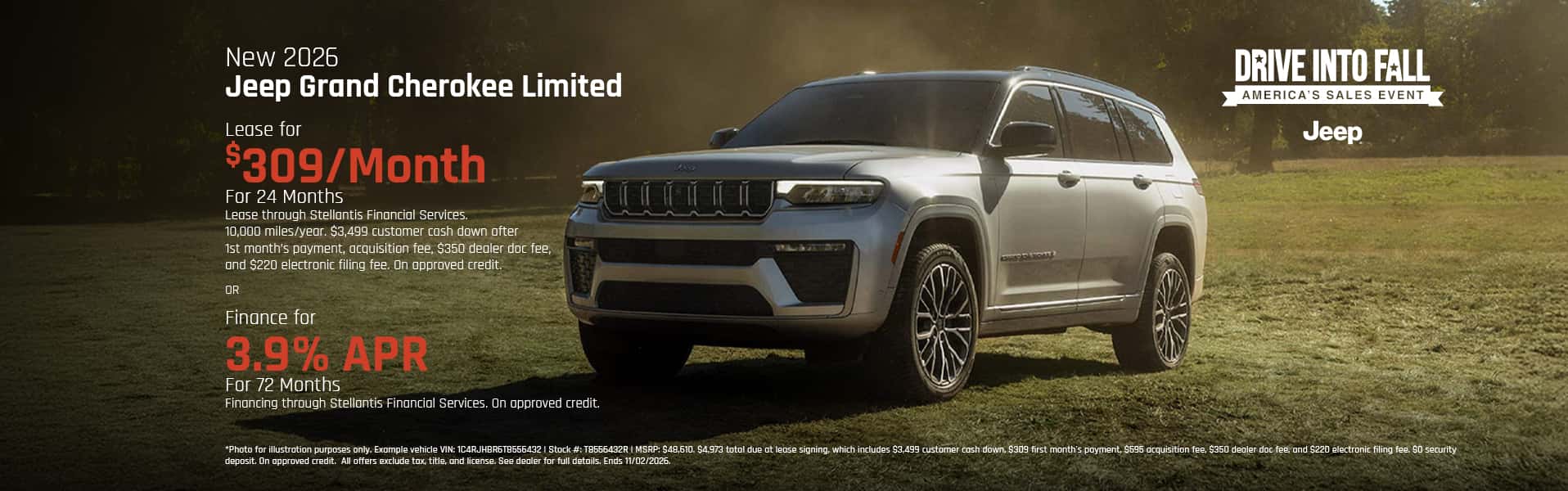 New 2026 Jeep Grand Cherokee Limited Offer