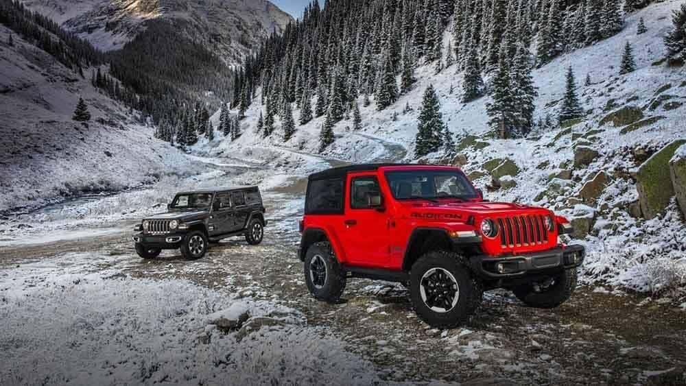 2018 Jeep Wrangler off-roading