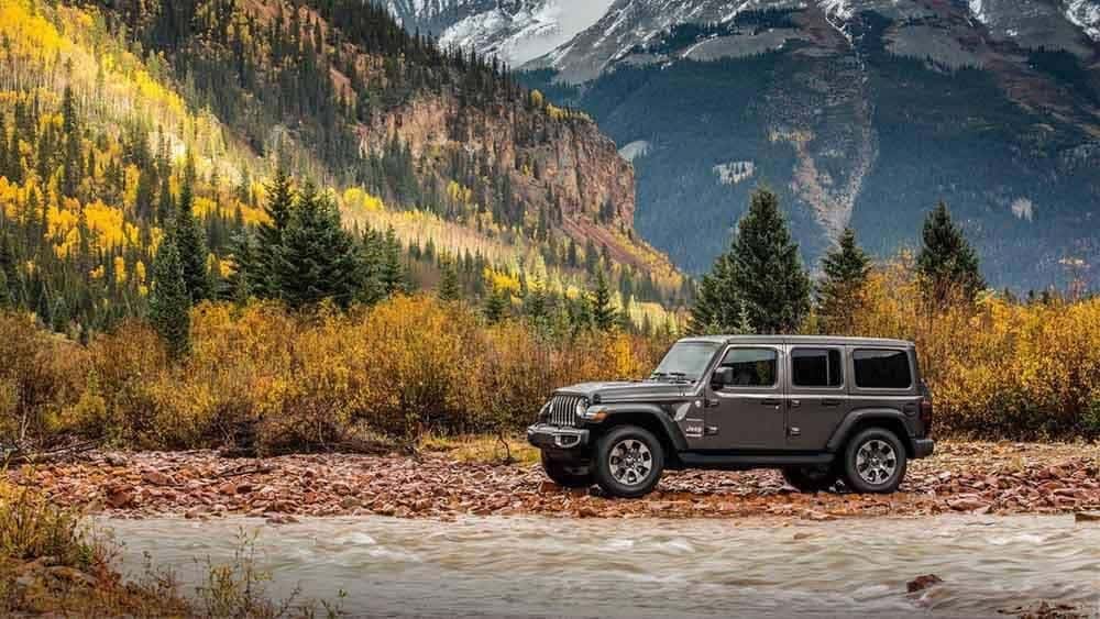 2018 Jeep Wrangler with mountains in background