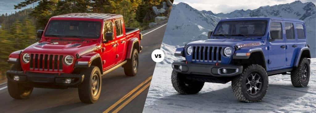 2021 Jeep Gladiator vs. Jeep Wrangler