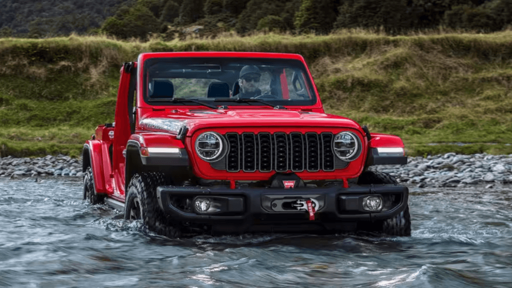 Front View of Jeep Wrangler