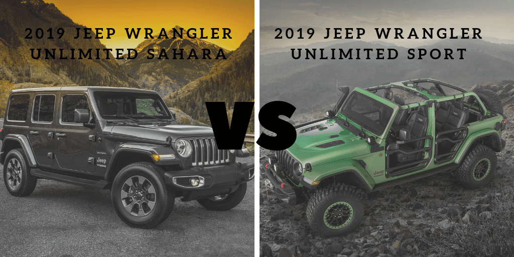 Arriba 43+ imagen jeep wrangler sport vs unlimited