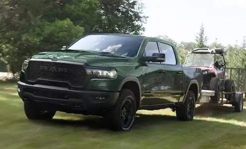 Ram 1500 pull trailer with UTV