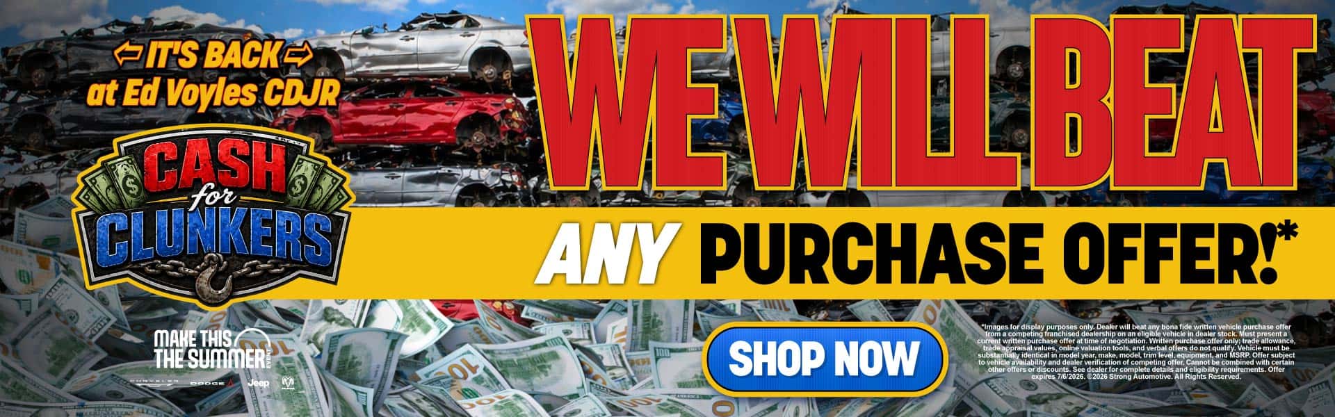 Cash For Clunkers WE WILL BEAT ANY PURCHASE OFFER!*