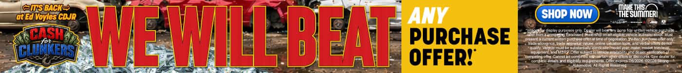 Cash For Clunkers WE WILL BEAT ANY PURCHASE OFFER!*