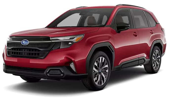 2025 Subaru Forester Color Crimson Red Pearl