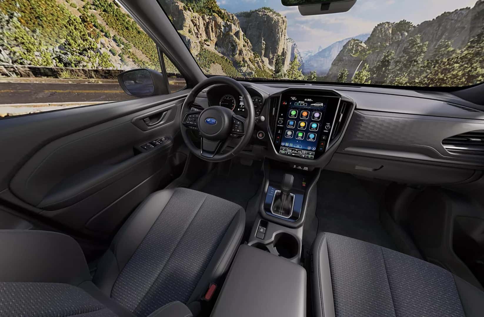 2025-Subaru-Forester-Interiors-Premium-Black-Cloth
