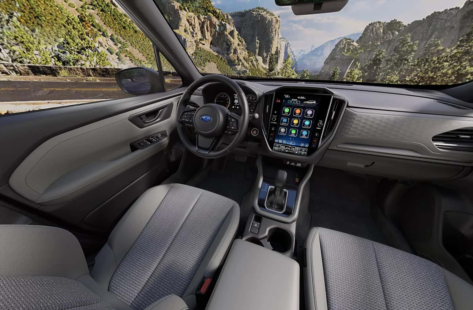 2025-Subaru-Forester-Interiors-Premium-Gray-Cloth