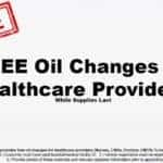 Free Oil Change for Healthcare Employees