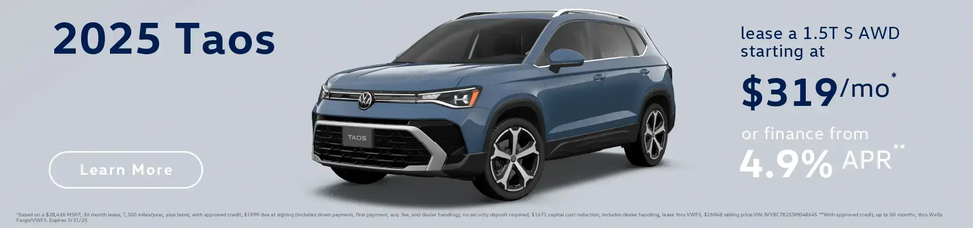 2025 Taos Special at Emich Volkswagen of Denver
