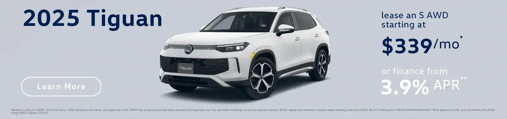 2025 Tiguan Special at Emich Volkswagen of Denver