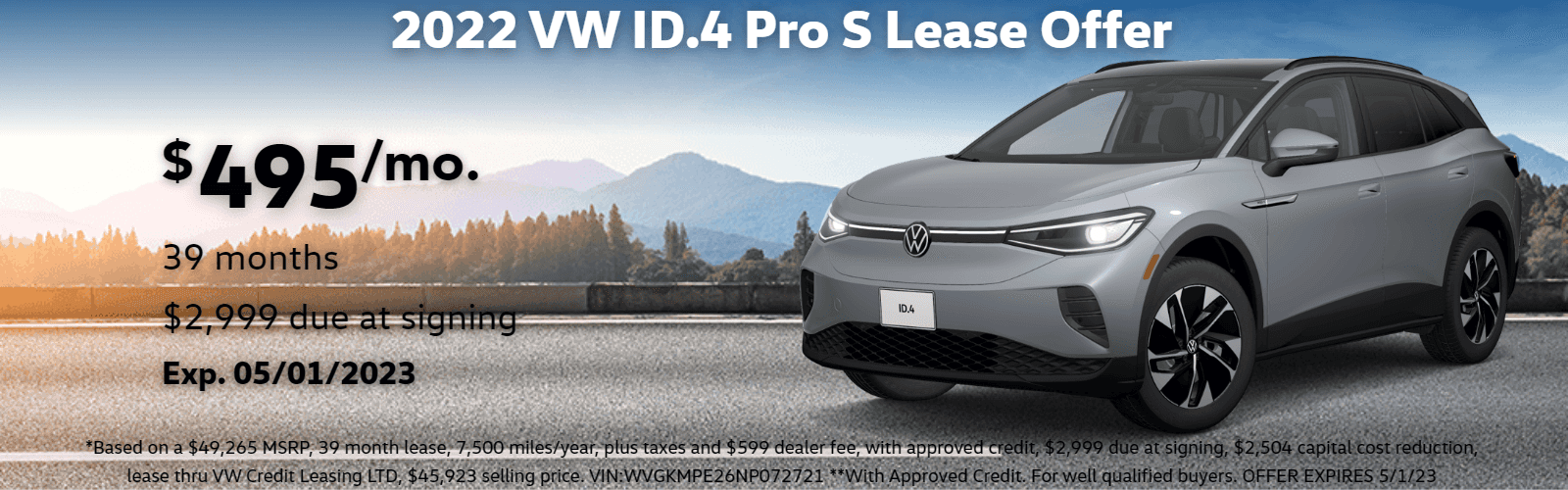 Volkswagen ID.4 Lease offer in Denver, Colorado