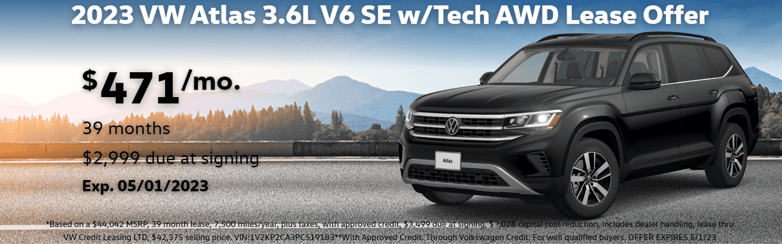 Volkswagen Atlas Lease offer in Denver, Colorado