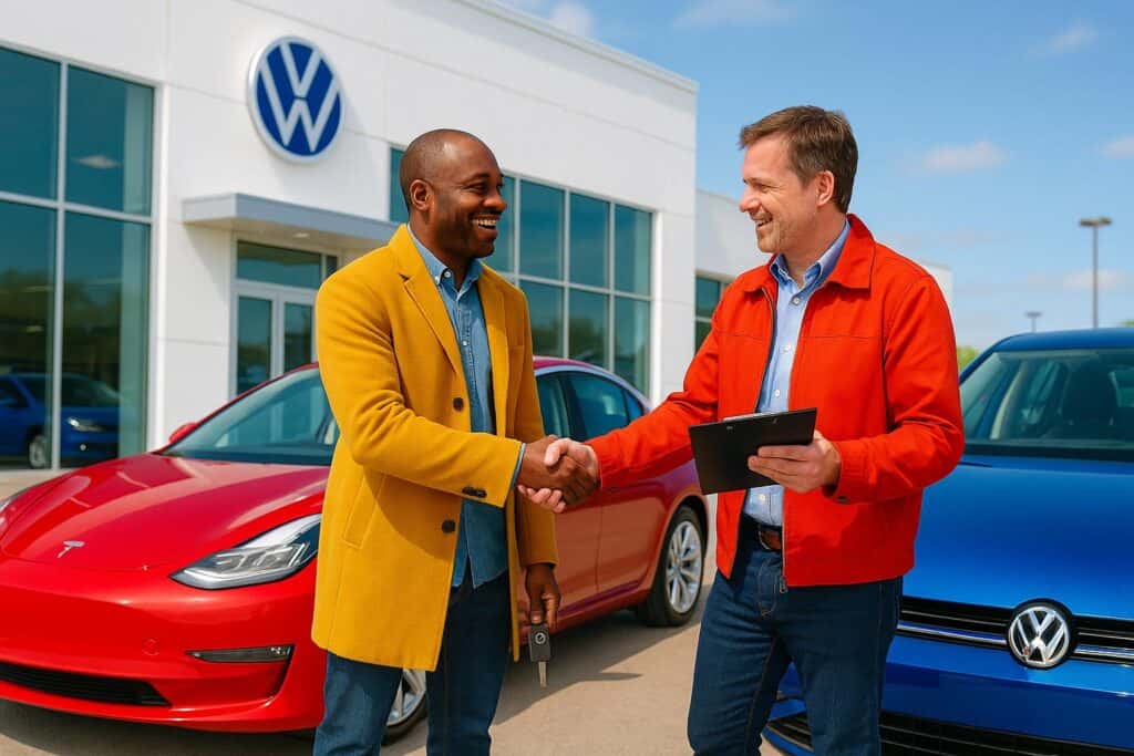 Get a Tesla Trade-in Bonus at Emich Volkswagen in Denver